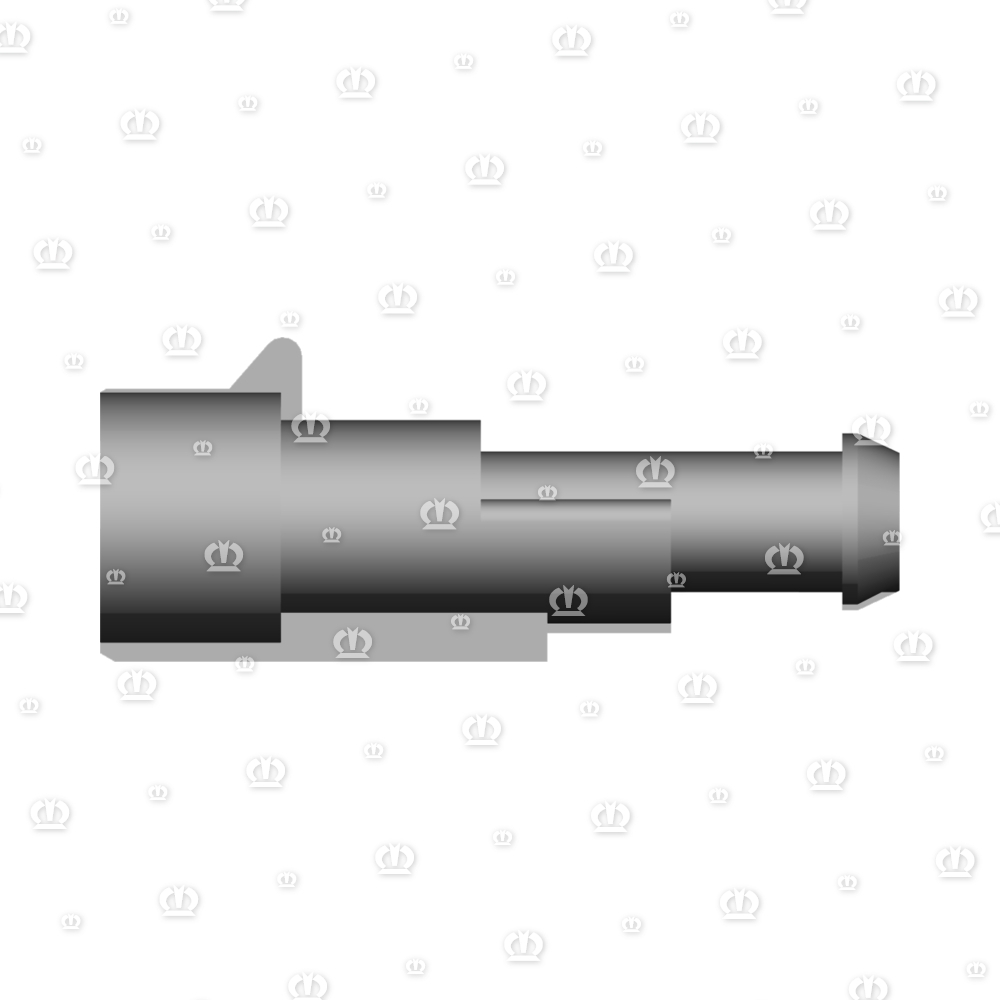 Stecker 2-p St schwarz