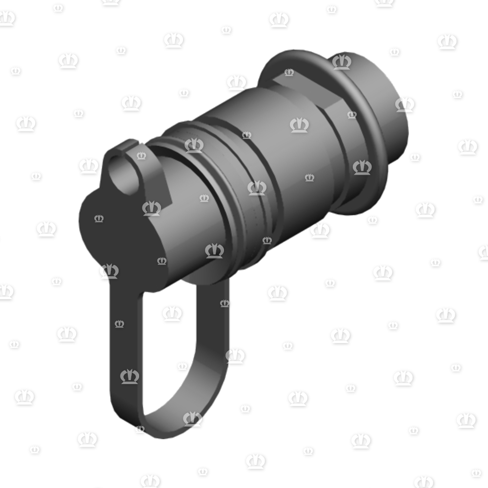Stecker 2-p St schwarz