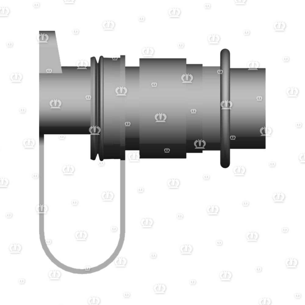 Stecker 2-p St schwarz