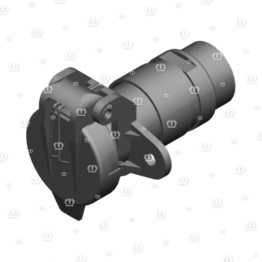 Stecker 2-p Bu schwarz