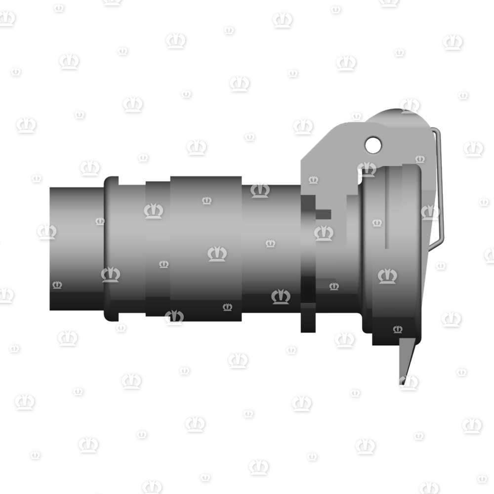 Stecker 2-p Bu schwarz
