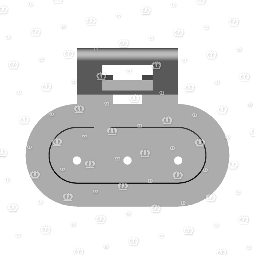 Stecker 3-p Bu schwarz
