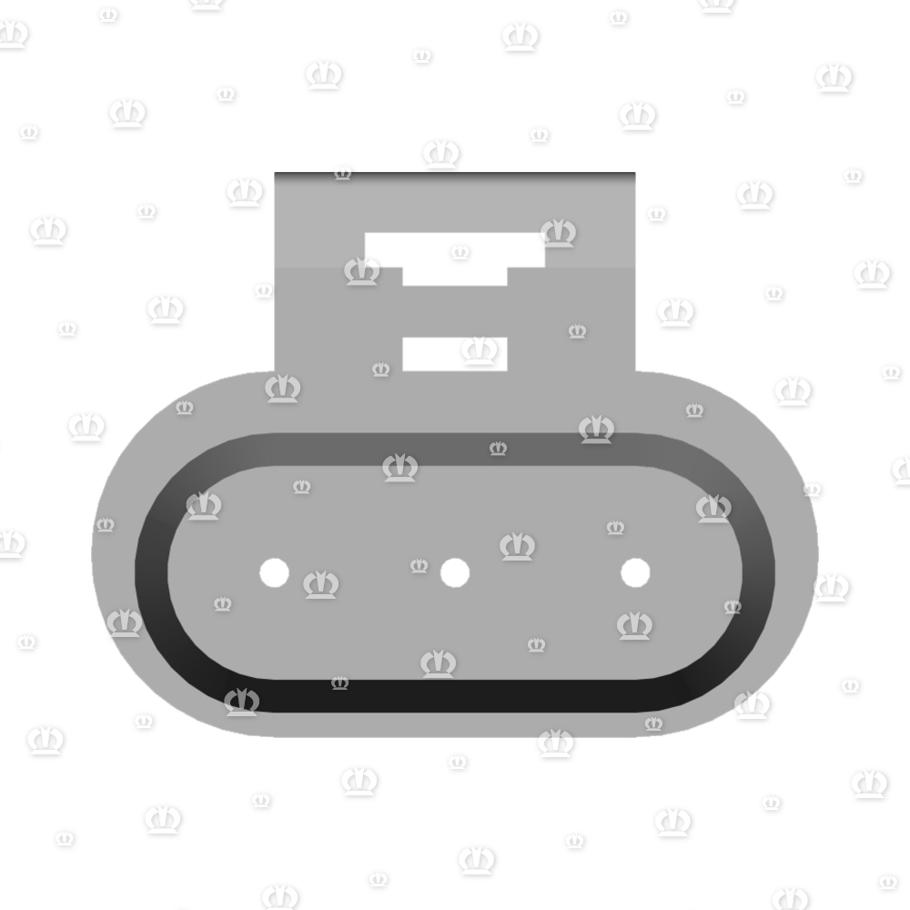 Stecker 3-p Bu schwarz