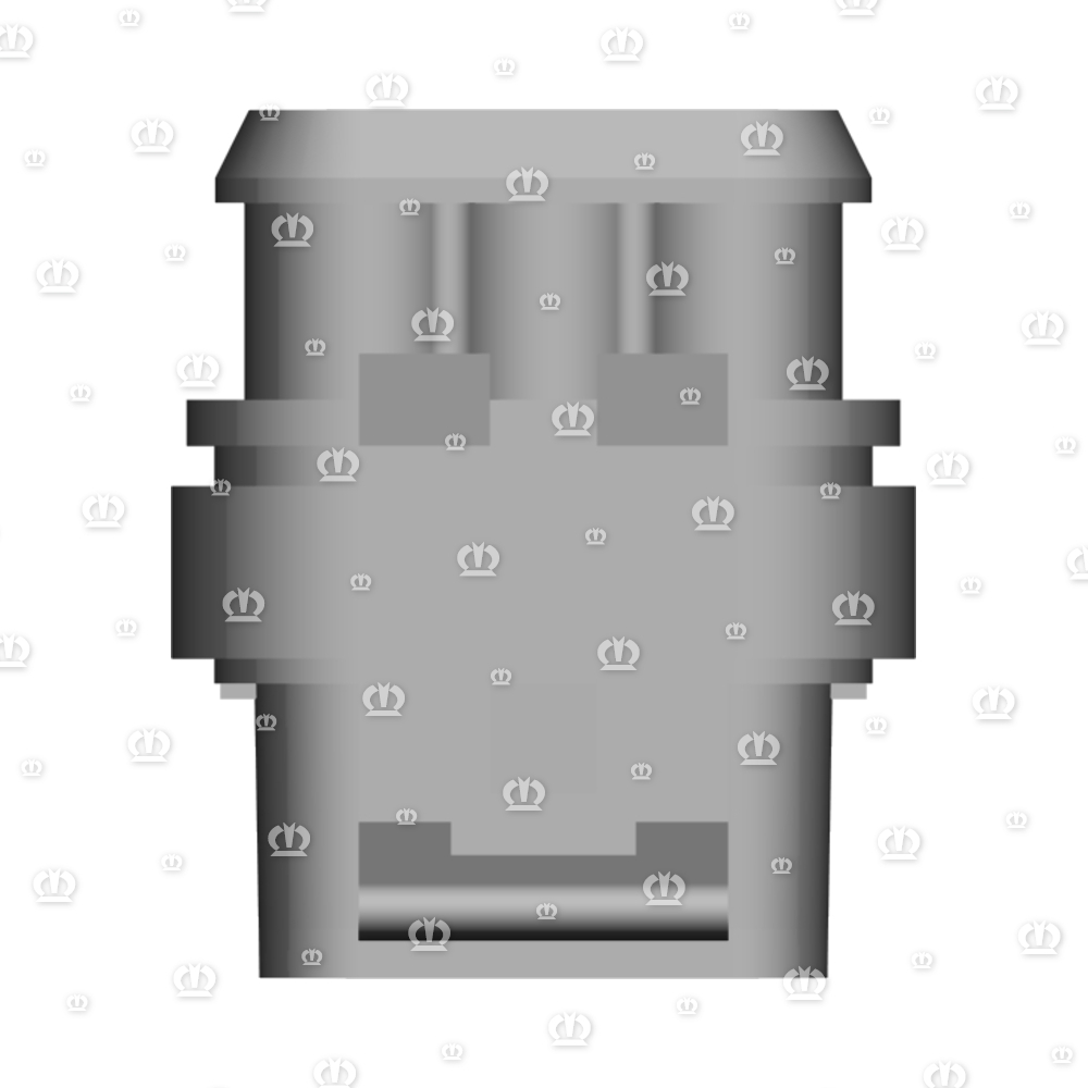 Stecker 3-p Bu schwarz