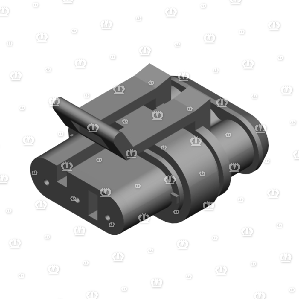 Stecker 3-p Bu schwarz