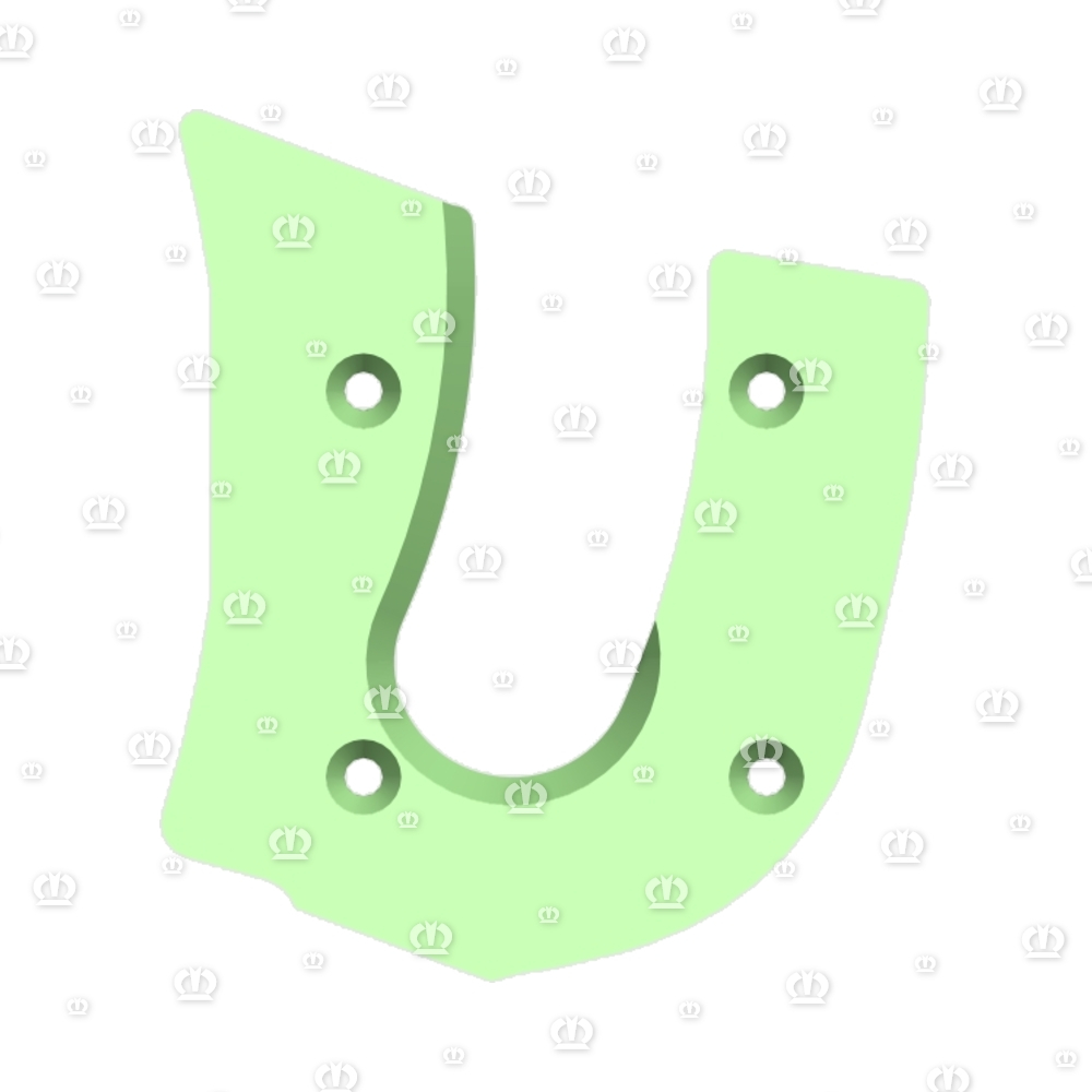 Verschleißblech hinten, links