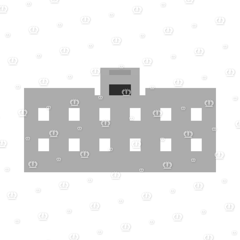 Stecker 12-p Bu transp.