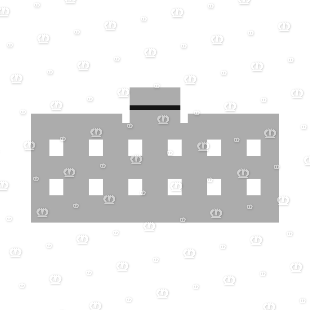 Stecker 12-p Bu transp.