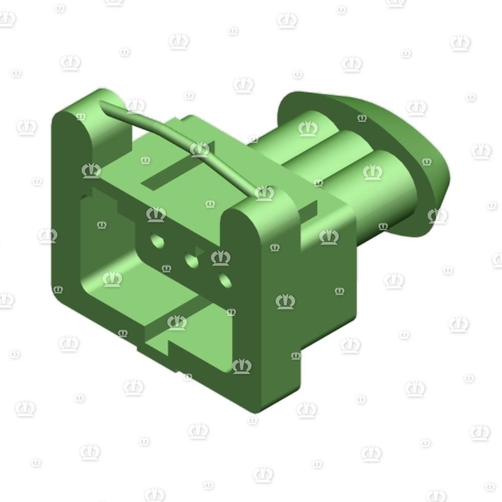 Stecker 3-p Bu schwarz