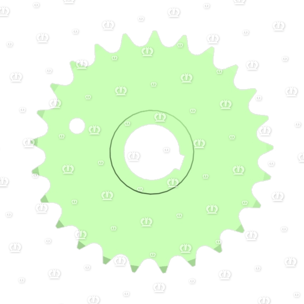Kettenrad 1" Z=25 72mm