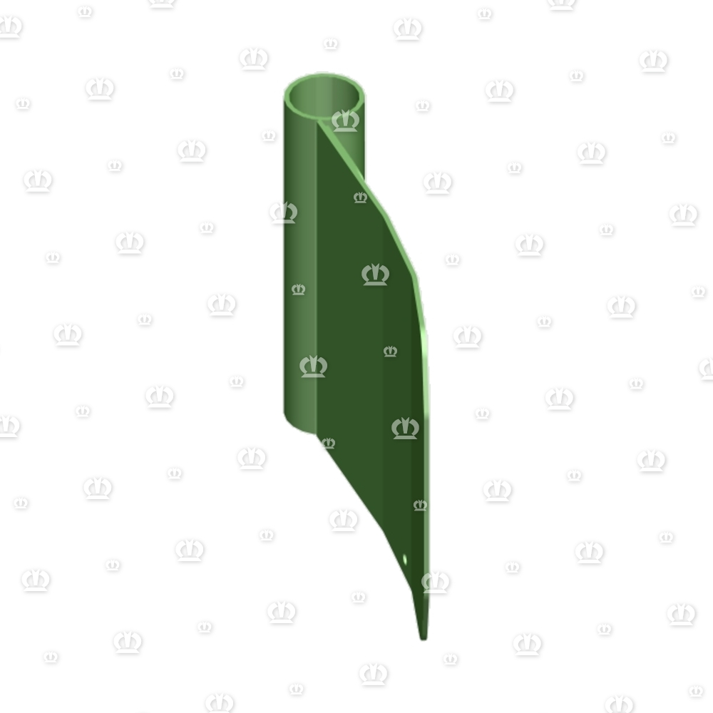 Rohr mit Übergangsblech mittig