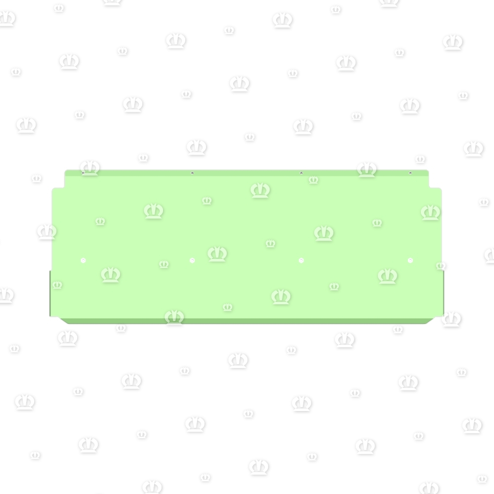 Blech hinten unterm Rollboden