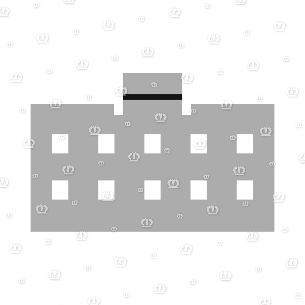Stecker 10-p Bu transp.