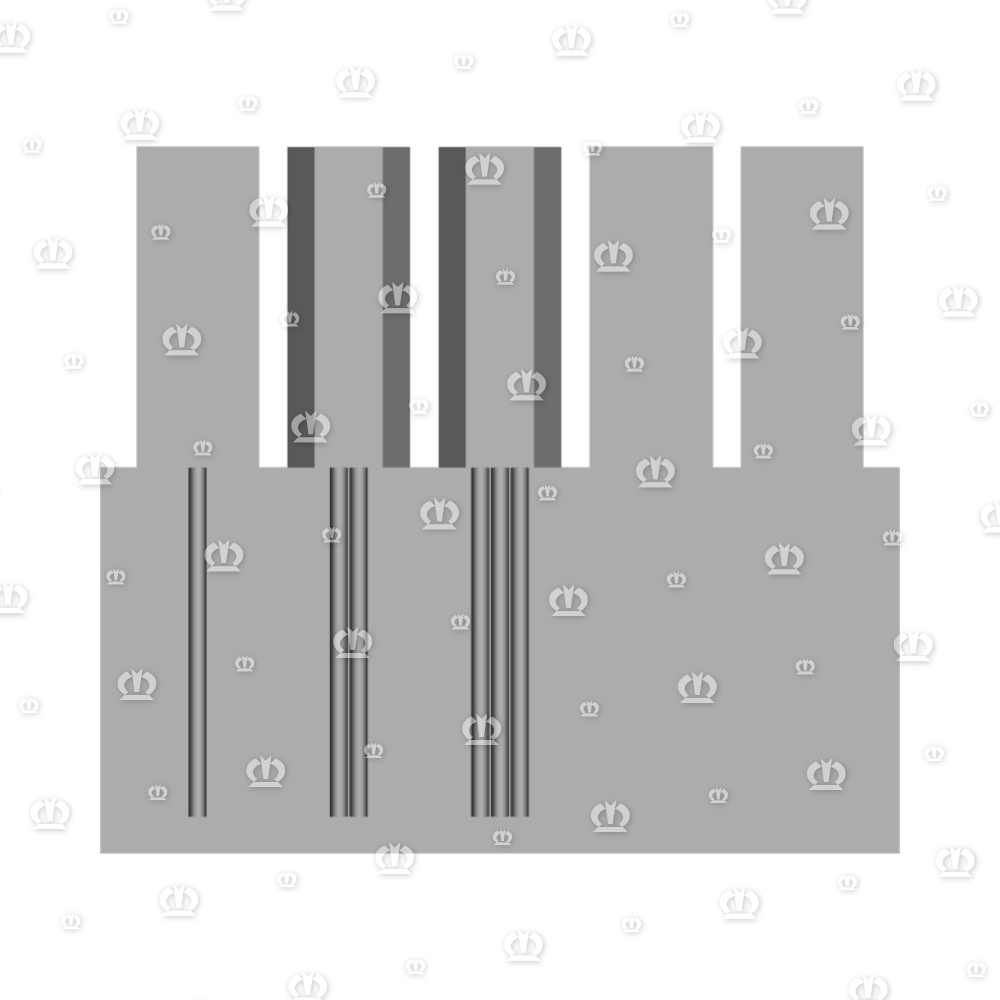 Stecker 10-p Bu transp.