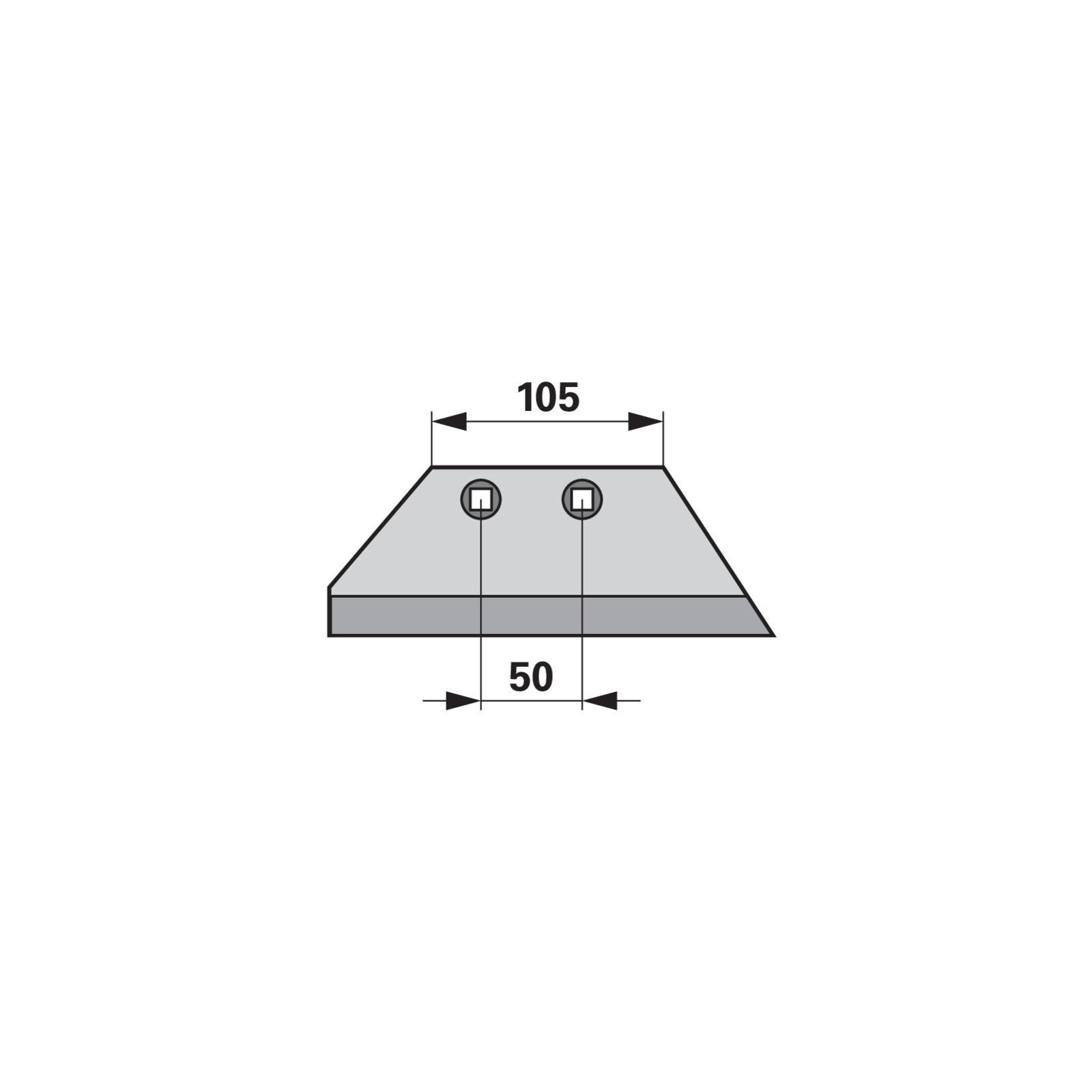 Vorschälerschare rechts anstelle von Rabe 2742.02.01