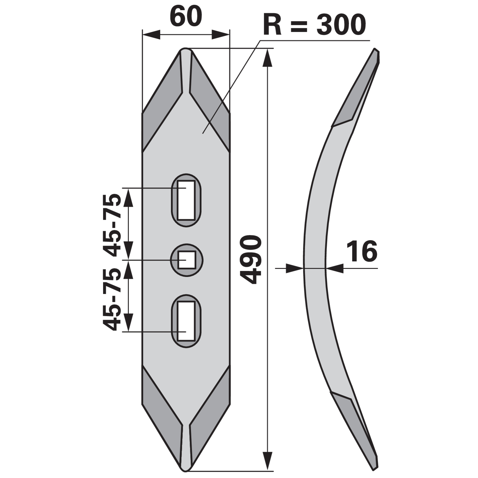 Vorschare anstelle von Köckerling 506008