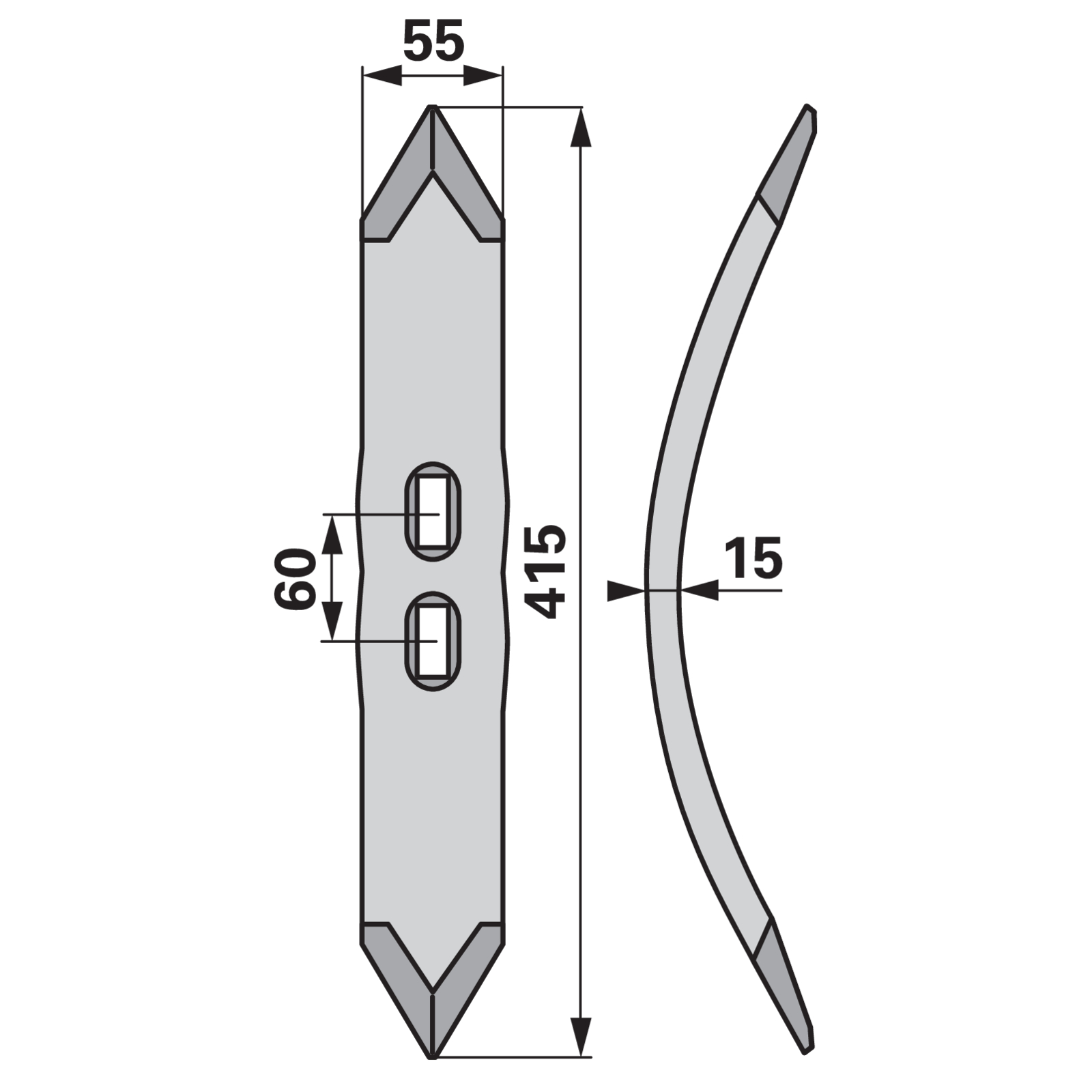Grubberschare anstelle von Köckerling 506009
