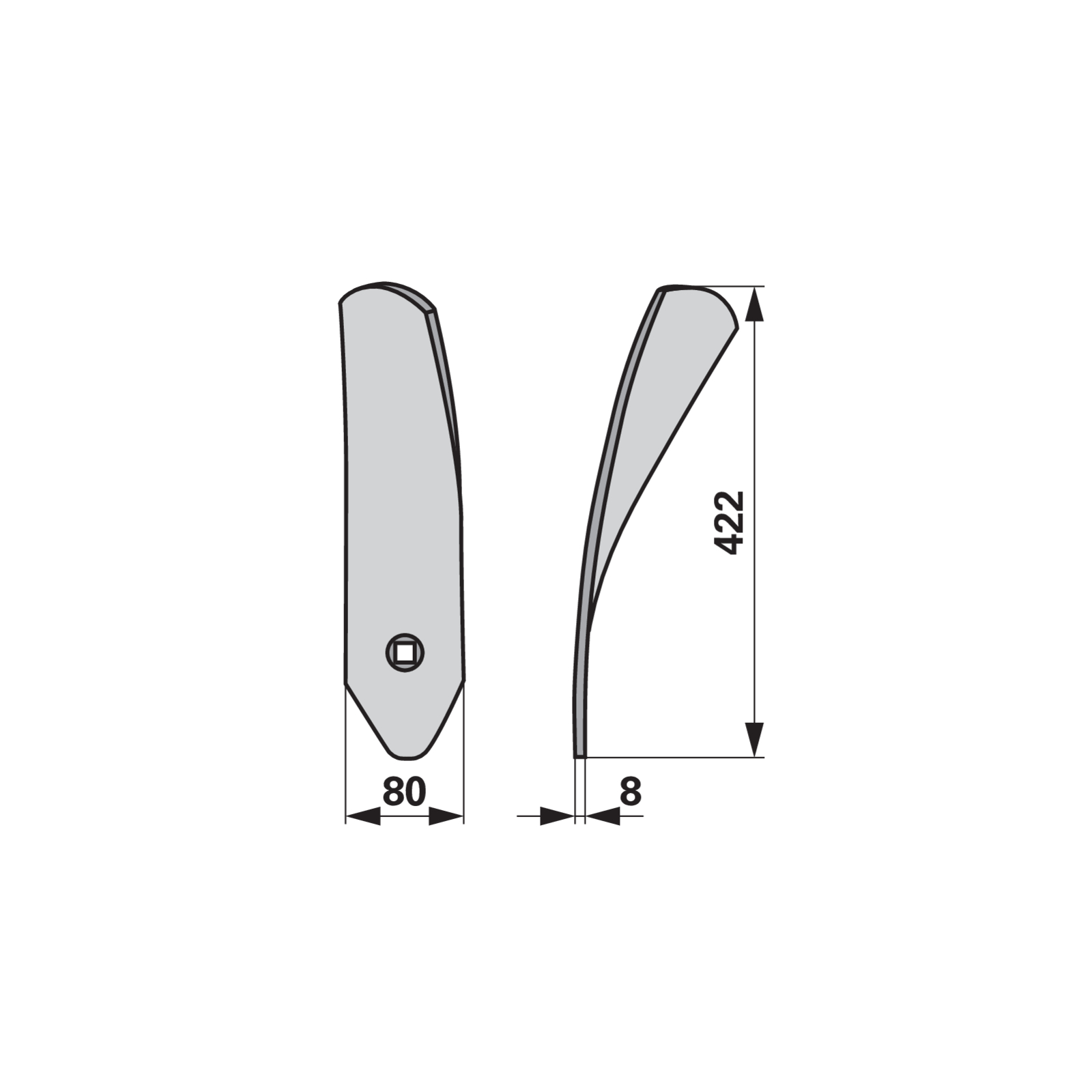 Leitblech rechts anstelle von Köckerling 506000