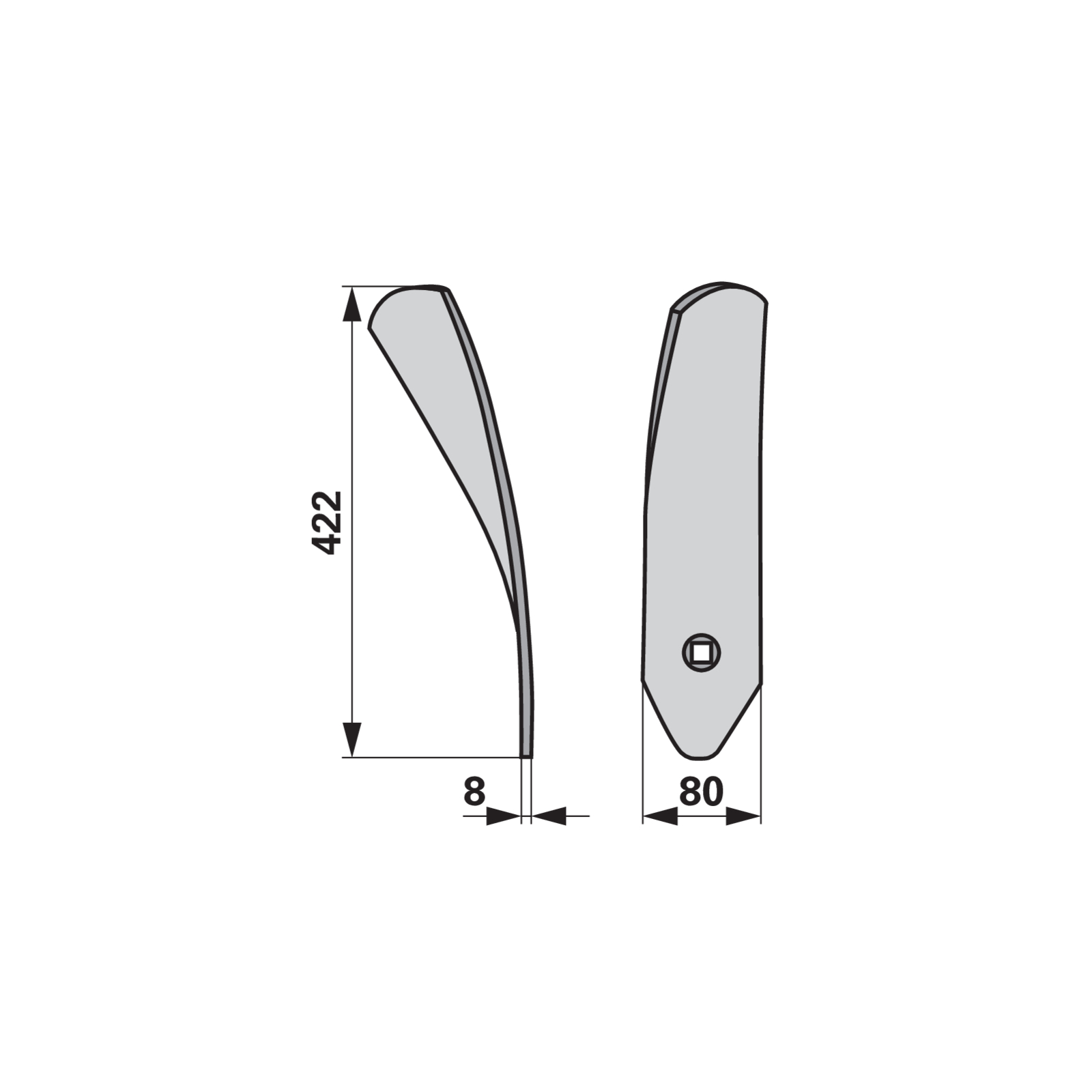Leitblech links anstelle von Köckerling 506001