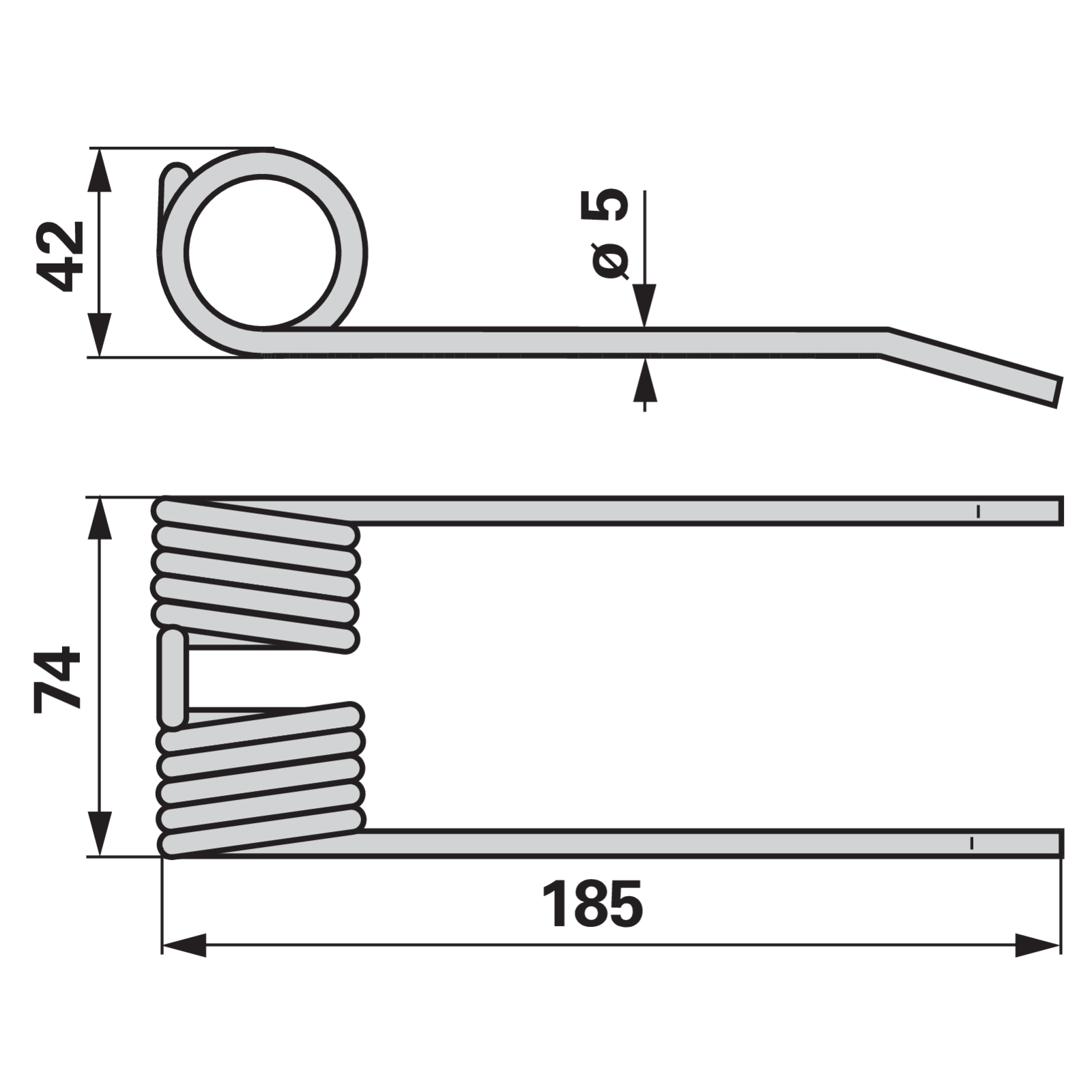 Pick-up Zinke anstelle von New Holland 80683310
