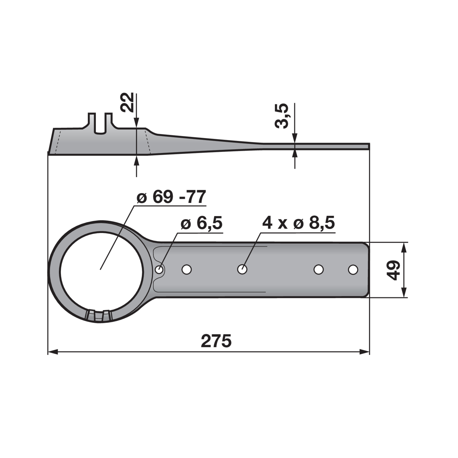 Stangenschaft anstelle von Mörtl N73W