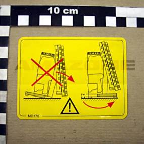 Folie Kippgefahr Uf01 Amazone MD176