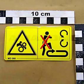 Folie Förderteile Nicht Betreten Warnbildzeichen (Md088) Amazone