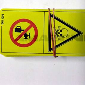 Folie Vergiftungsgefahr Kein T (Md103) Amazone MD103