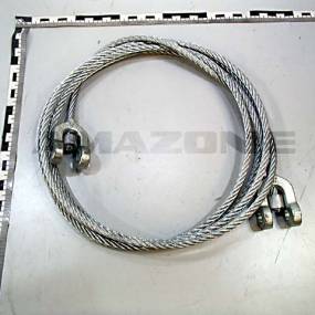 Drahtseil D= 6,5 6X19 L=3030 mit 2 Gabelköpfen Amazone EF227