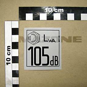 Folie Ce Schallleistungspegel 105 Amazone MD148