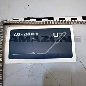 Folie Anbaumass Exaktstriegel Cataya Amazone ME1312