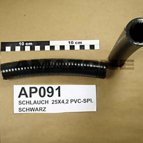 Schlauch 25X4,0 Schwarz Pvc-Spirale (Ap091) Amazone
