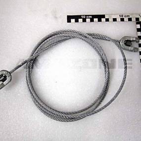 Drahtseil D= 6,5 6X19 L=2985 mit 2 Gabelköpfen Amazone EF226