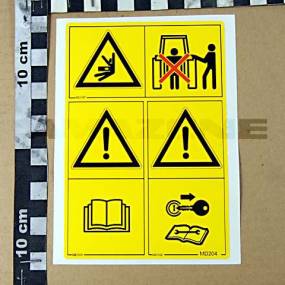Folie Kombi-Sicherheitsaufkleber Hoch Md095-Md097-Md102 Amazone MD204