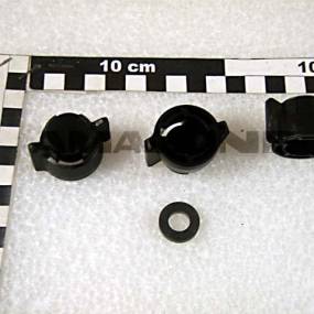 Bajonettkappe Blind Schwarz mit Dichtung (Zf332) Amazone