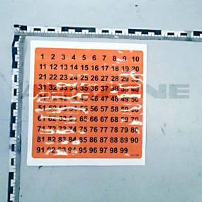 Folie Zahlensatz 1-99 Amazone ME1066