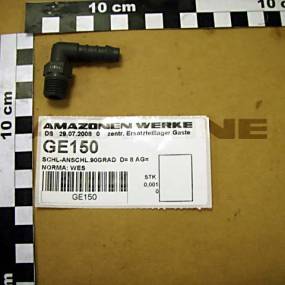 Schlauchanschluss 90 Grad D=8 Mm Ag=1/4 Zoll (Ge150) Amazone