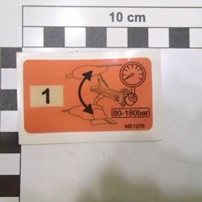 Folie Anschluss Steinsicherung Cayron (Me1270) Amazone