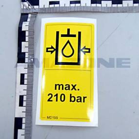 Folie Max. 210 Bar Amazone MD199
