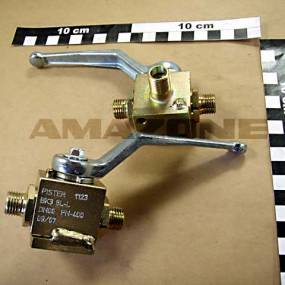 Blockkugelhahn M. Befestigungsplatte 3/2 Nw06 L8 (Gd065) Amazone