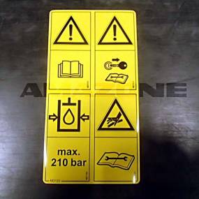Folie Kombi-Sicherheitsaufkleber Md095-Md096-Md102-Md199 Amazone MD123