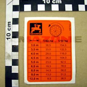 Folie Abdrehzahl Adp/Cir/Fs (Me753) Amazone ME753