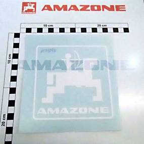 Folie Amazone-Logo Weiss H=125 L=125 (Mf1034) Amazone