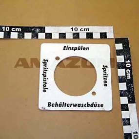 Schild Druckhahn 1 1/4 Amazone 124001246