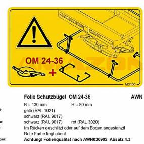 Folie Schutzbügel Om 24-36 Amazone MD166