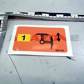 Folie Anschluss Spuranreisser Amazone ME1137