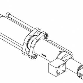 Hydraulikzylinder D-100-50-(240+160)-1005 Amazone