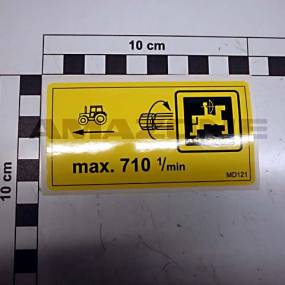 Folie Max. 710 1/Min Amazone MD121