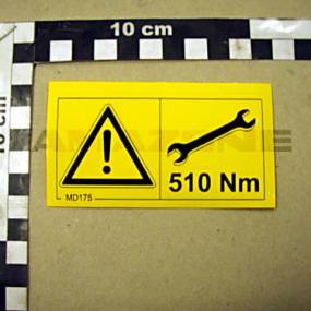 Folie Achtung 510 Nm Amazone MD175