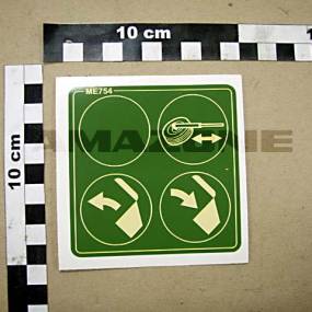 Folie Hydraulikbelegung Ghd/Gh (Me754) Amazone ME754